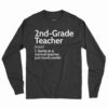 2nd Grade Teacher Definition Shirt 2