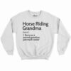 Horse Riding Grandma Definition Shirt 3