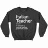 Italian Teacher Definition Shirt 1