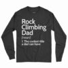 Rock Climbing Dad Definition Shirt 1