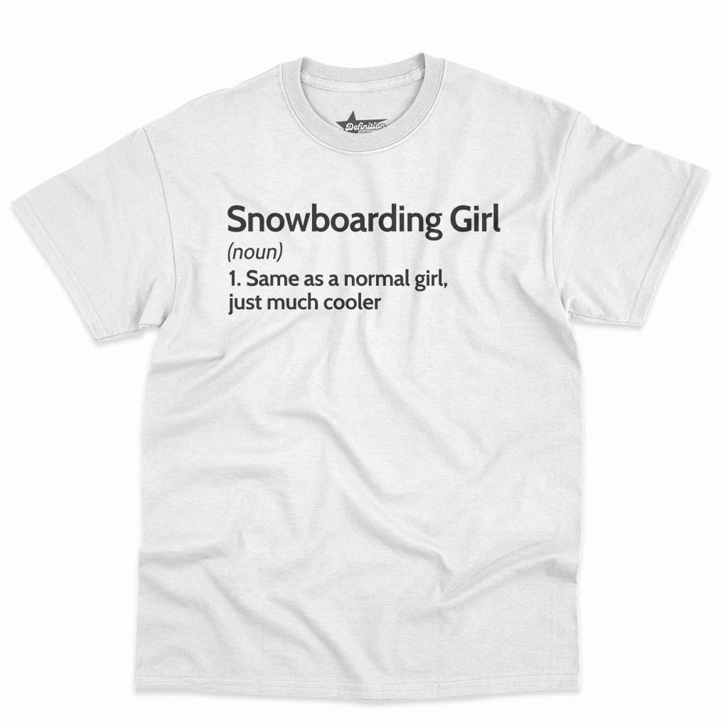 Snowboarding Girl Definition Shirt