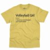 Volleyball Girl Definition Shirt 4